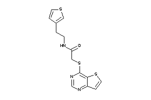 2-(thieno[3,2-d]pyrimidin-4-ylthio)-N-[2-(3-thienyl)ethyl]acetamide