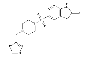 5-[4-(1,3,4-oxadiazol-2-ylmethyl)piperazino]sulfonyloxindole