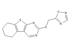 5-[(5,6,7,8-tetrahydrobenzothiopheno[2,3-d]pyrimidin-2-ylthio)methyl]-1,2,4-oxadiazole