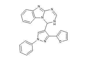 4-[3-(2-furyl)-1-phenyl-pyrazol-4-yl]-3,4-dihydro-[1,3,5]triazino[1,2-a]benzimidazole
