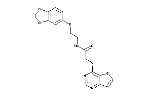 N-[2-(1,3-benzodioxol-5-yloxy)ethyl]-2-(thieno[3,2-d]pyrimidin-4-ylthio)acetamide