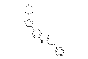 Image of N-[4-(2-morpholinothiazol-4-yl)phenyl]-3-phenyl-propionamide