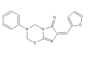 7-(2-furfurylidene)-3-phenyl-2,4-dihydroimidazo[2,1-b][1,3,5]thiadiazin-6-one