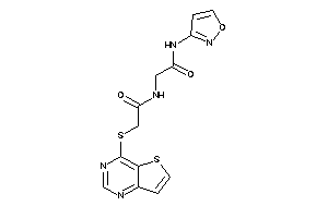 Image of N-isoxazol-3-yl-2-[[2-(thieno[3,2-d]pyrimidin-4-ylthio)acetyl]amino]acetamide