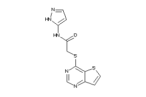 N-(1H-pyrazol-5-yl)-2-(thieno[3,2-d]pyrimidin-4-ylthio)acetamide