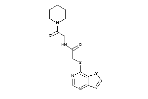 Image of N-(2-keto-2-piperidino-ethyl)-2-(thieno[3,2-d]pyrimidin-4-ylthio)acetamide