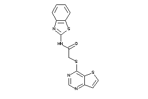 Image of N-(1,3-benzothiazol-2-yl)-2-(thieno[3,2-d]pyrimidin-4-ylthio)acetamide