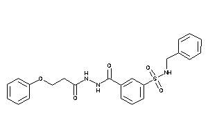 N-benzyl-3-[(3-phenoxypropanoylamino)carbamoyl]benzenesulfonamide