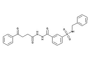 N-benzyl-3-[[(4-keto-4-phenyl-butanoyl)amino]carbamoyl]benzenesulfonamide