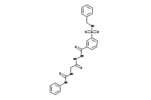 Image of 1-[2-[N'-[3-(benzylsulfamoyl)benzoyl]hydrazino]-2-keto-ethyl]-3-phenyl-urea