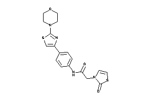 2-(2-keto-4-thiazolin-3-yl)-N-[4-(2-morpholinothiazol-4-yl)phenyl]acetamide