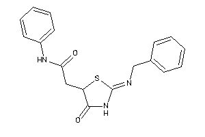 2-(2-benzylimino-4-keto-thiazolidin-5-yl)-N-phenyl-acetamide