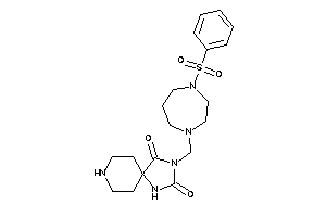 3-[(4-besyl-1,4-diazepan-1-yl)methyl]-1,3,8-triazaspiro[4.5]decane-2,4-quinone