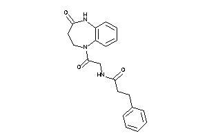 N-[2-keto-2-(2-keto-3,4-dihydro-1H-1,5-benzodiazepin-5-yl)ethyl]-3-phenyl-propionamide