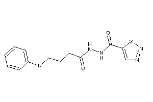 N'-(4-phenoxybutanoyl)thiadiazole-5-carbohydrazide