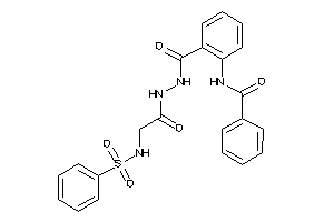 N-[2-[[[2-(benzenesulfonamido)acetyl]amino]carbamoyl]phenyl]benzamide
