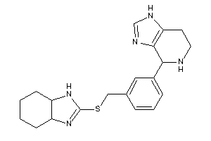 Image of 4-[3-[(3a,4,5,6,7,7a-hexahydro-1H-benzimidazol-2-ylthio)methyl]phenyl]-4,5,6,7-tetrahydro-1H-imidazo[4,5-c]pyridine