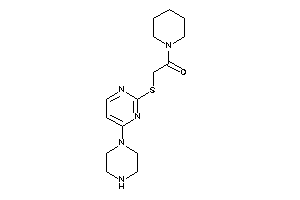 Image of 2-[(4-piperazinopyrimidin-2-yl)thio]-1-piperidino-ethanone