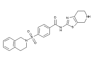 Image of 4-(3,4-dihydro-1H-isoquinolin-2-ylsulfonyl)-N-(4,5,6,7-tetrahydrothiazolo[5,4-c]pyridin-2-yl)benzamide