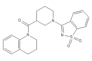 3,4-dihydro-2H-quinolin-1-yl-[1-(1,1-diketo-1,2-benzothiazol-3-yl)-3-piperidyl]methanone