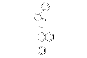 2-phenyl-4-[[(5-phenyl-8-quinolyl)amino]methylene]-2-pyrazolin-3-one