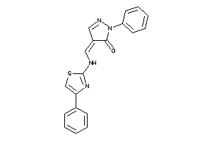 2-phenyl-4-[[(4-phenylthiazol-2-yl)amino]methylene]-2-pyrazolin-3-one