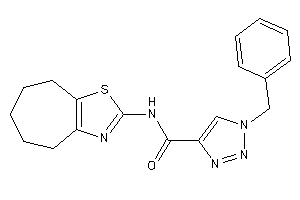 Image of 1-benzyl-N-(5,6,7,8-tetrahydro-4H-cyclohepta[d]thiazol-2-yl)triazole-4-carboxamide