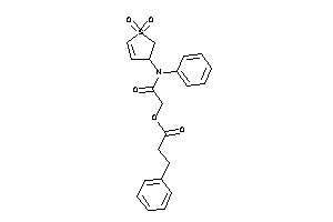 Image of 3-phenylpropionic Acid [2-(N-(1,1-diketo-2,3-dihydrothiophen-3-yl)anilino)-2-keto-ethyl] Ester