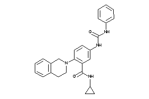N-cyclopropyl-2-(3,4-dihydro-1H-isoquinolin-2-yl)-5-(phenylcarbamoylamino)benzamide