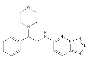 (2-morpholino-2-phenyl-ethyl)-(tetrazolo[5,1-f]pyridazin-6-yl)amine