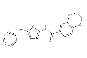 Image of N-(5-benzylthiazol-2-yl)-2,3-dihydro-1,4-benzodioxine-6-carboxamide