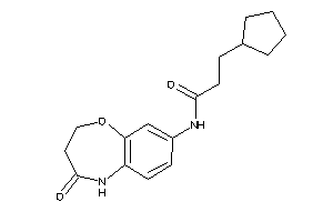 3-cyclopentyl-N-(4-keto-3,5-dihydro-2H-1,5-benzoxazepin-8-yl)propionamide