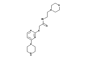 N-(2-morpholinoethyl)-2-[(4-piperazinopyrimidin-2-yl)thio]acetamide