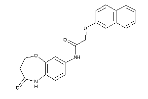 Image of N-(4-keto-3,5-dihydro-2H-1,5-benzoxazepin-8-yl)-2-(2-naphthoxy)acetamide
