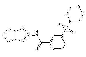N-(5,6-dihydro-4H-cyclopenta[d]thiazol-2-yl)-3-morpholinosulfonyl-benzamide
