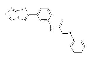 Image of 2-phenoxy-N-[3-([1,2,4]triazolo[3,4-b][1,3,4]thiadiazol-6-yl)phenyl]acetamide