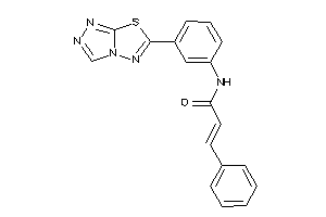 Image of 3-phenyl-N-[3-([1,2,4]triazolo[3,4-b][1,3,4]thiadiazol-6-yl)phenyl]acrylamide