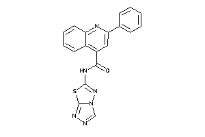 Image of 2-phenyl-N-([1,2,4]triazolo[3,4-b][1,3,4]thiadiazol-6-yl)cinchoninamide