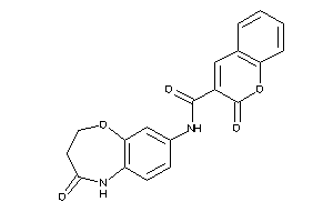 Image of 2-keto-N-(4-keto-3,5-dihydro-2H-1,5-benzoxazepin-8-yl)chromene-3-carboxamide