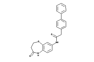 Image of N-(4-keto-3,5-dihydro-2H-1,5-benzoxazepin-8-yl)-2-(4-phenylphenyl)acetamide
