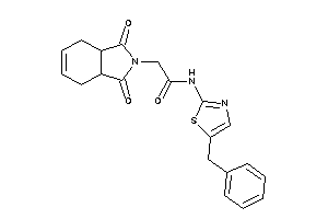 Image of N-(5-benzylthiazol-2-yl)-2-(1,3-diketo-3a,4,7,7a-tetrahydroisoindol-2-yl)acetamide