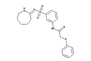 N-[3-(azepan-2-ylideneamino)sulfonylphenyl]-2-(phenylthio)acetamide