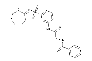N-[2-[3-(azepan-2-ylideneamino)sulfonylanilino]-2-keto-ethyl]benzamide