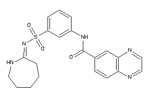 N-[3-(azepan-2-ylideneamino)sulfonylphenyl]quinoxaline-6-carboxamide