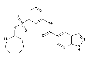 N-[3-(azepan-2-ylideneamino)sulfonylphenyl]-1H-pyrazolo[3,4-b]pyridine-5-carboxamide