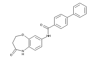 N-(4-keto-3,5-dihydro-2H-1,5-benzoxazepin-8-yl)-4-phenyl-benzamide