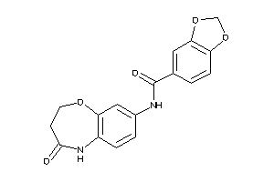 N-(4-keto-3,5-dihydro-2H-1,5-benzoxazepin-8-yl)-piperonylamide