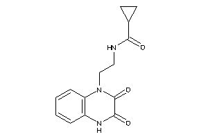 Image of N-[2-(2,3-diketo-4H-quinoxalin-1-yl)ethyl]cyclopropanecarboxamide