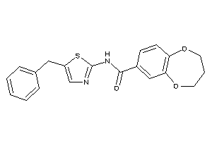 Image of N-(5-benzylthiazol-2-yl)-3,4-dihydro-2H-1,5-benzodioxepine-7-carboxamide