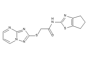 N-(5,6-dihydro-4H-cyclopenta[d]thiazol-2-yl)-2-([1,2,4]triazolo[1,5-a]pyrimidin-2-ylthio)acetamide